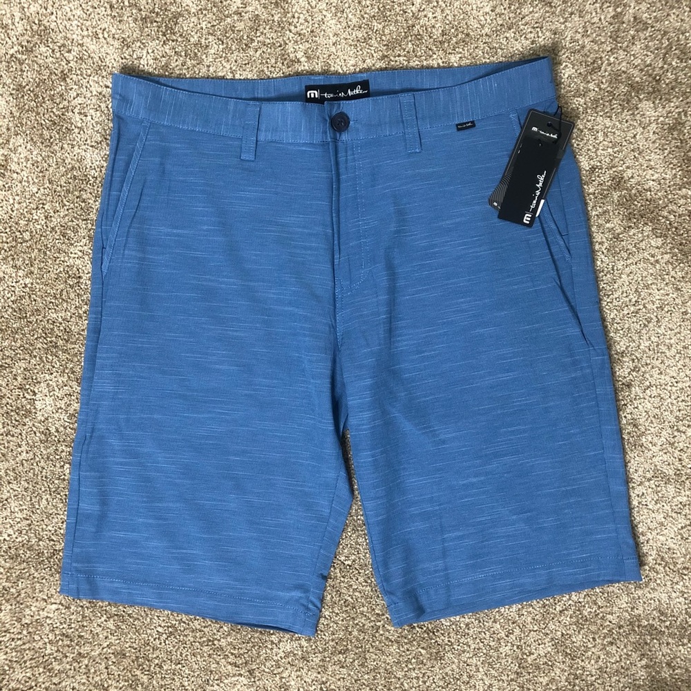 Travis Mathew TM Mens Golf Shorts Size 36 Blue NWT